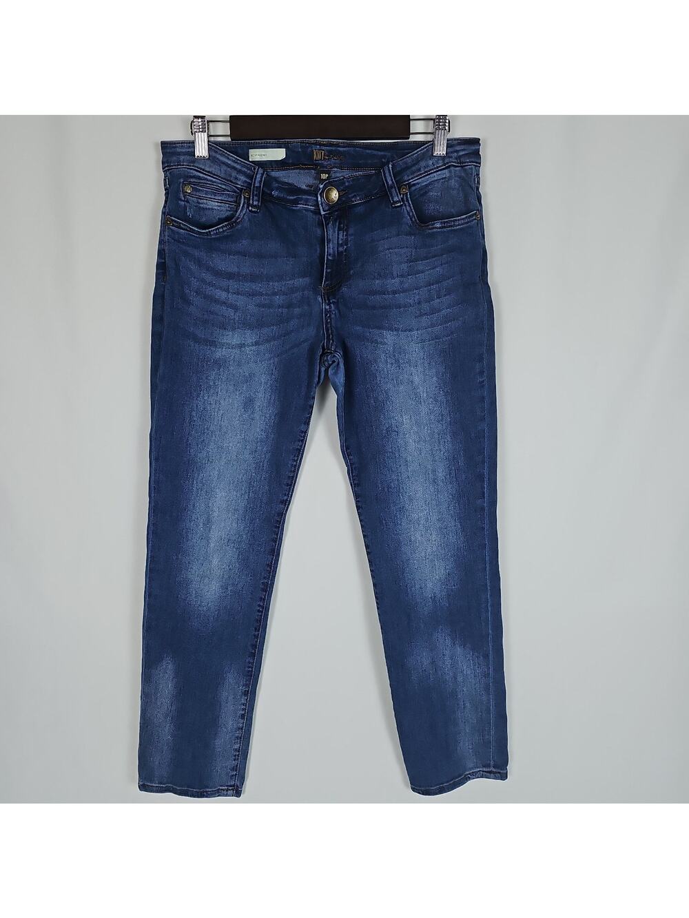 Kut From The Kloth Boyfriend Women's Blue Jeans, Size 10P